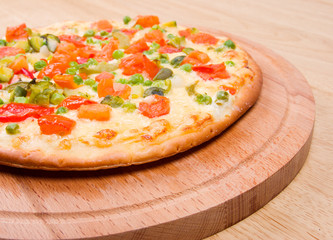 vegetables  pizza.Neapolitano ,Close-up