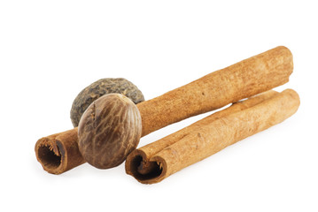 Nutmeg and cinnamon
