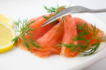 Salmon with dill