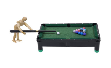 Playing pool