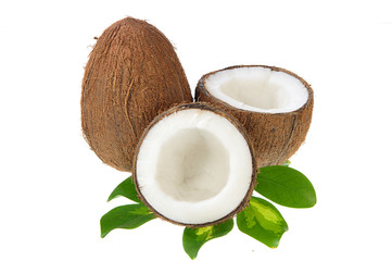 Broken coconut