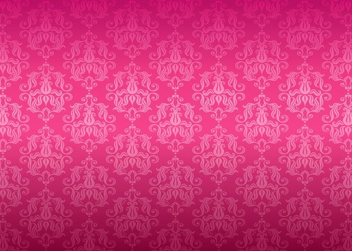 Luxury pink ornamental pattern