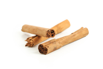 Three cinnamon sticks