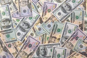 Dollar Geldscheine als Hintergrund