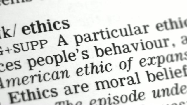 Dictionary Definition - Ethics