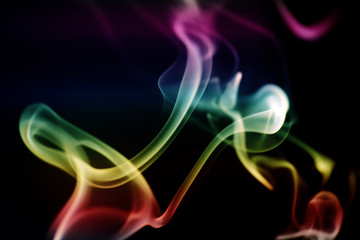 Abstract smoke art