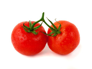 Two fresh tomatoes