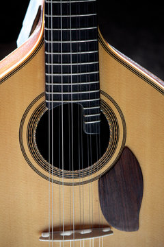 Classic guitar closeup