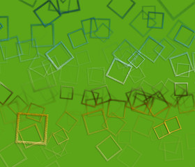Fond abstrait (carrés sur fond vert)