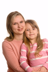 Mother with daughter
