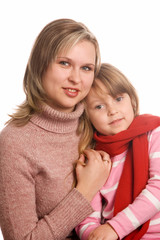 Fototapeta na wymiar Mother with daughter