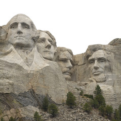 Fototapeta premium Isolated Mount Rushmore
