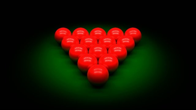 Snooker and bilard balls - 3 sets x 3 shots