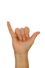 Finger spelling, hand alphabets, letter Y