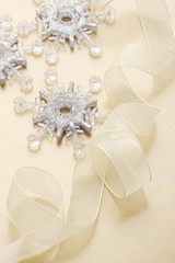 Snowflakes with ribbon