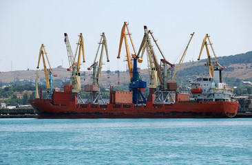 Fototapeta premium cargo ship
