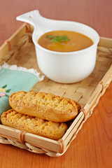 Cream of carrot soup