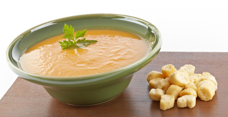 Cream of spinach soup