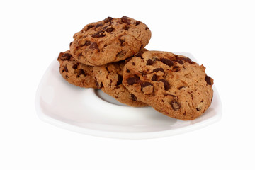 Tee biscuits on a plate