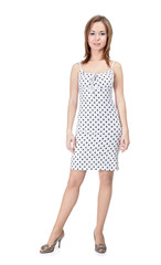 girl in polka-dot dress