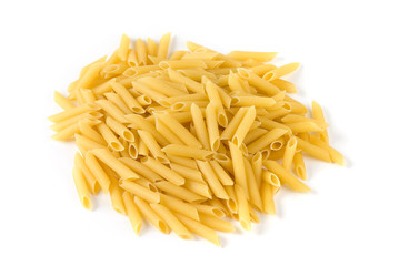 Pasta on the white background