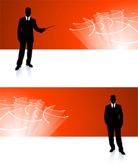 Fototapeta premium businessman corporate banner backgrounds