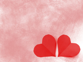 Fototapeta premium Dos corazones san valentín