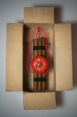 time bomb in box
