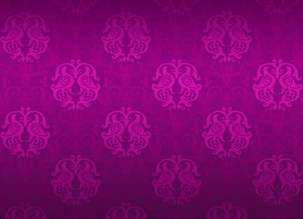 Luxury violet ornamental pattern