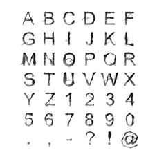 Earth Crack Alphabet