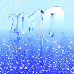 Happy New Year 2010 greetings card