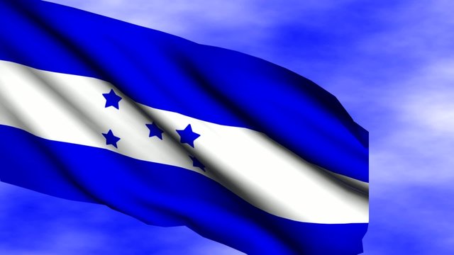 Waving Honduras Flaf