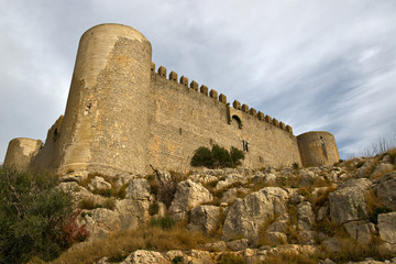 Naklejka premium Medieval Castle of Torroella de Montgri in Girona, Costa Brava