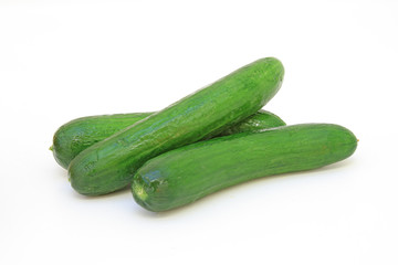 Tasty kitchen. Fresh vegetables isolated on white