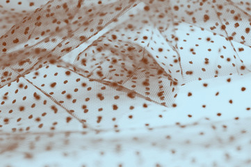 Brown lace fabric background
