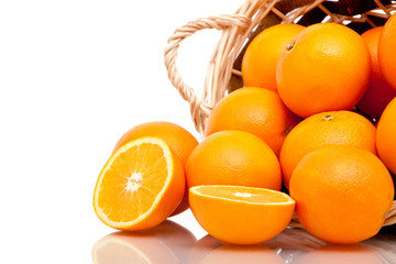 Basket of oranges