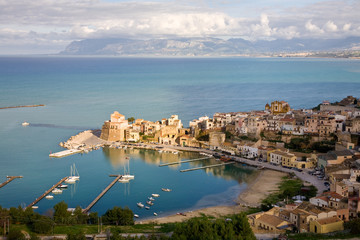 Castellammare del Golfo, Sicily, Italy - obrazy, fototapety, plakaty