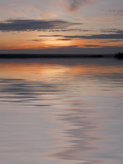 Obraz premium Red sunset in the sea