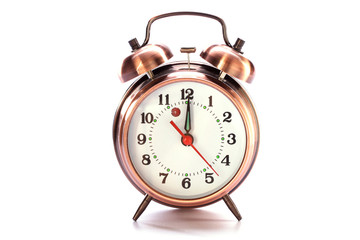 Alarm clock on white