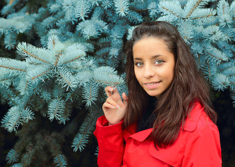 girl in red