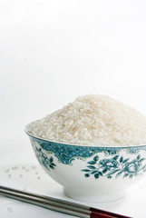 rice in chinese bowl
