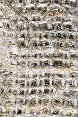 macro of burlap texture