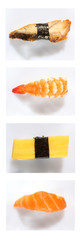 sushi nigiri topview