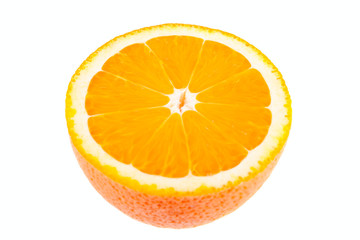 orange half isolated