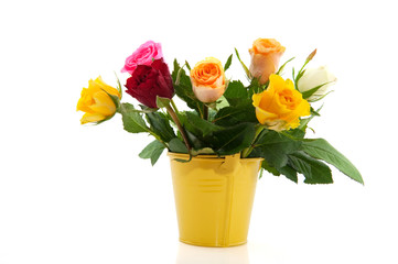 Bouquet colorful roses