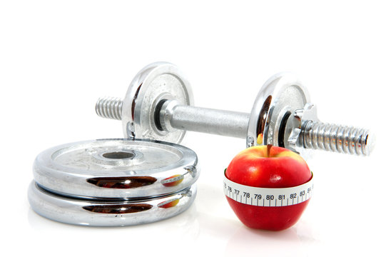 apple and dumbels