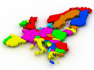 Fototapeta premium map of europe