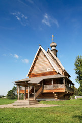 Old wooden church in Suzdal (Russia)