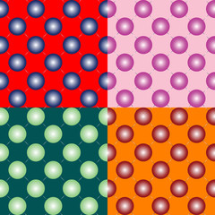 spheres seamless pattern