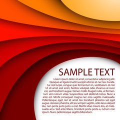Abstract red background with custom text